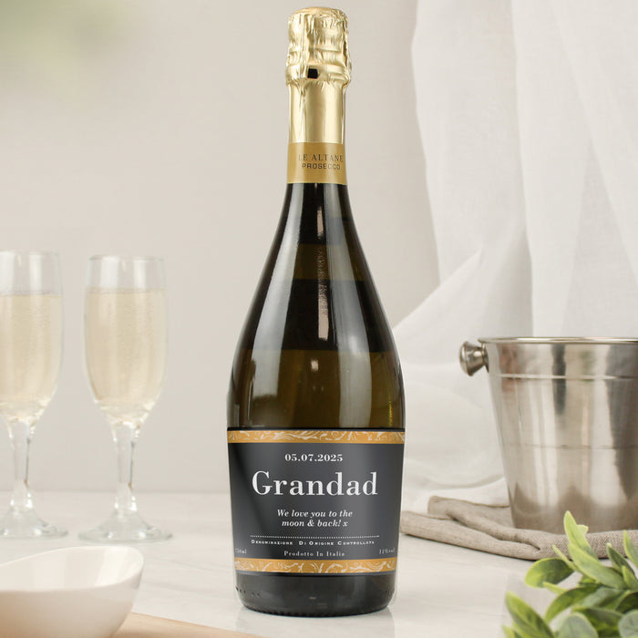 Personalised Classic Black Label Prosecco - The Gift Cabin UK