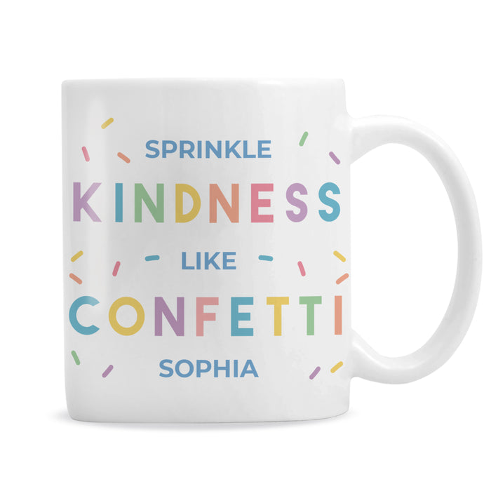 Personalised Kindness Like Confetti Mug - The Gift Cabin UK