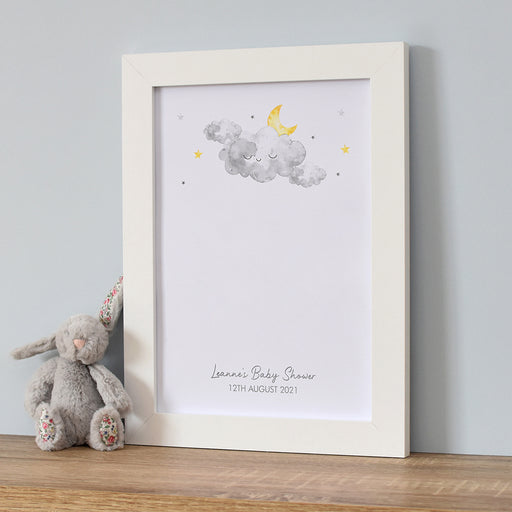 Personalised Cloud Fingerprint A4 Framed Print - The Gift Cabin UK