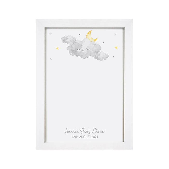 Personalised Cloud Fingerprint A4 Framed Print - The Gift Cabin UK