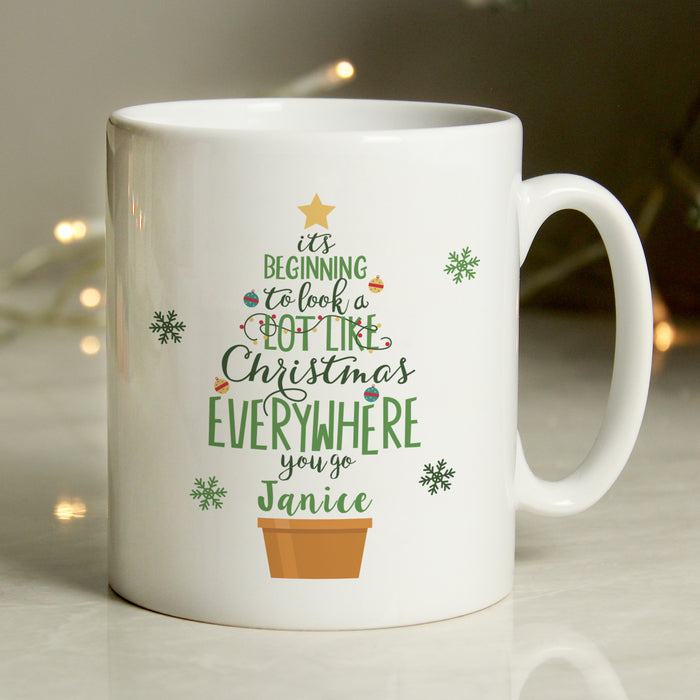 Personalised Its Beginning To Look A Lot Like Xmas Mug - The Gift Cabin UK