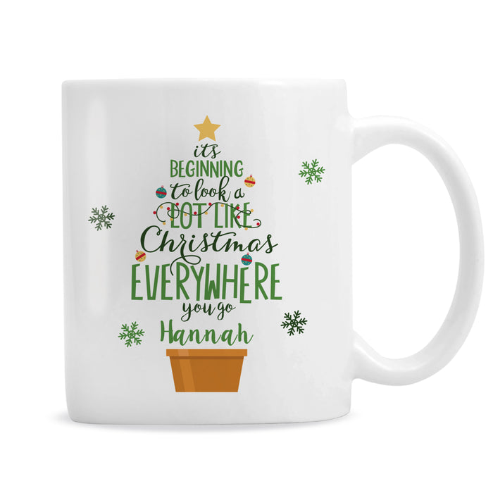 Personalised Its Beginning To Look A Lot Like Xmas Mug - The Gift Cabin UK