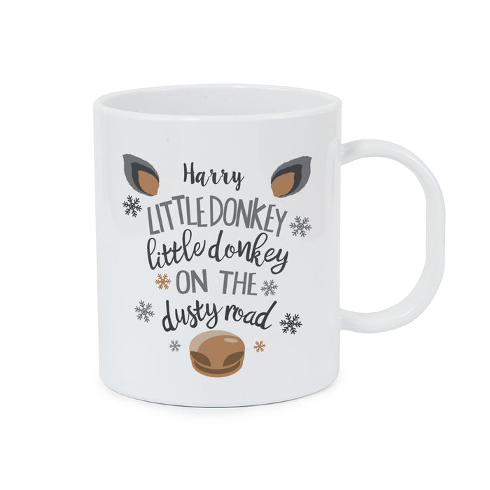 Personalised Little Donkey Plastic Mug - The Gift Cabin UK