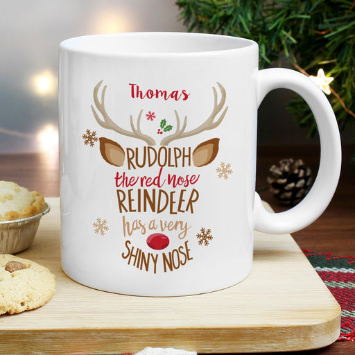 Personalised Rudolph the Red-Nosed Reindeer Mug - The Gift Cabin UK