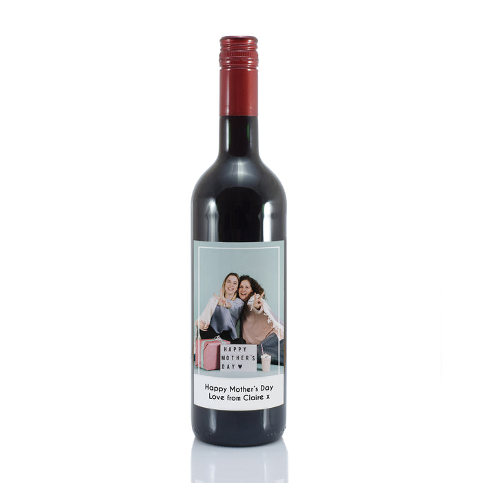 Personalised Photo Upload Red Wine - The Gift Cabin UK