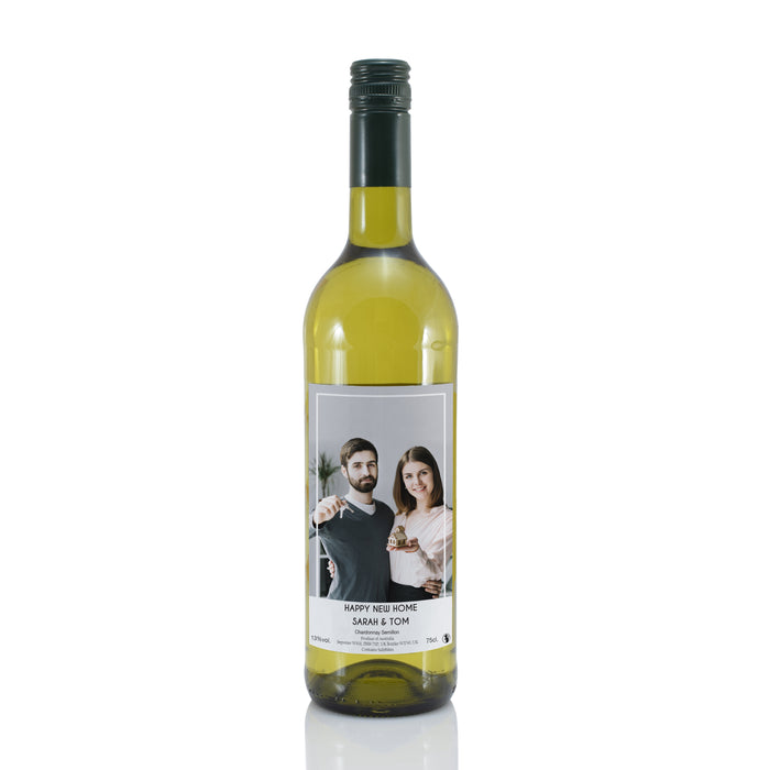 Personalised Photo Upload White Wine - The Gift Cabin UK