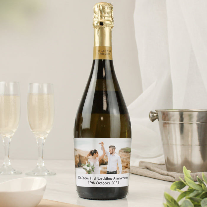 Personalised Photo Upload Bottle of Prosecco - The Gift Cabin UK