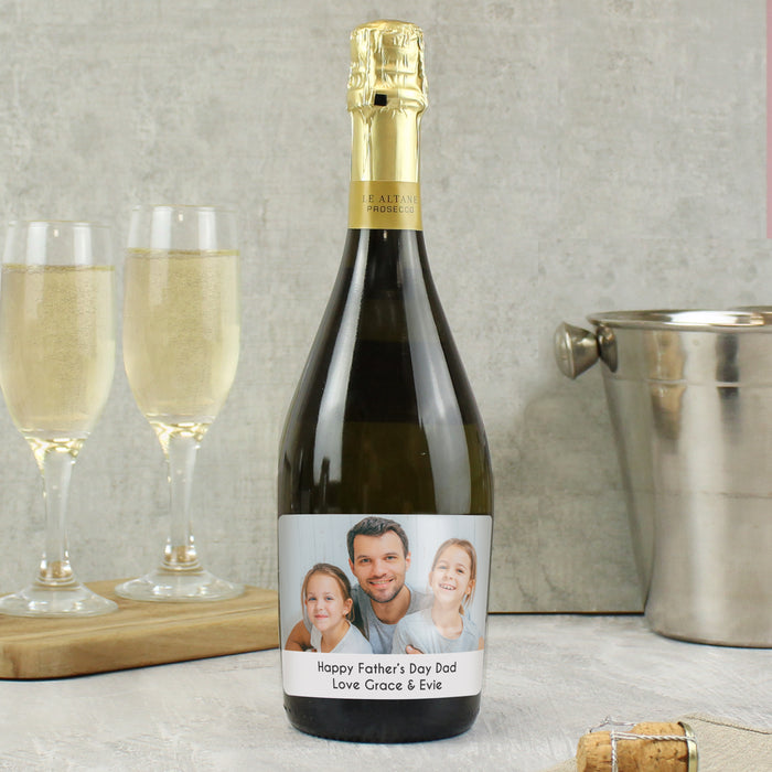 Personalised Photo Upload Bottle of Prosecco - The Gift Cabin UK