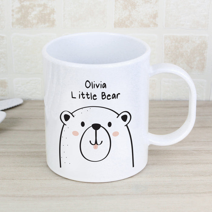 Personalised Little Bear Plastic Mug - The Gift Cabin UK