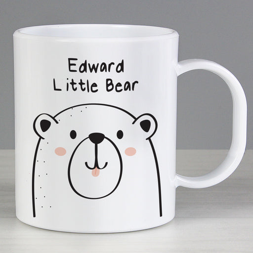 Personalised Little Bear Plastic Mug - The Gift Cabin UK