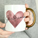 Personalised Heart Gold Handled Mug - The Gift Cabin UK