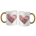 Personalised Heart Gold Handled Mug - The Gift Cabin UK