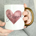 Personalised Heart Gold Handled Mug - The Gift Cabin UK