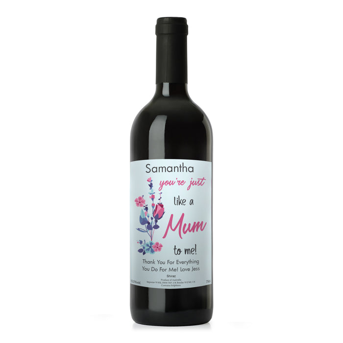 Personalised Just Like A Mum Red Wine - The Gift Cabin UK