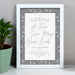 Personalised True Love Story A4 White Framed Print - The Gift Cabin UK