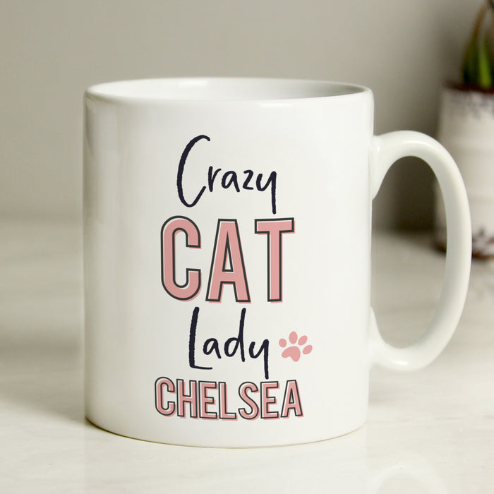 Personalised Crazy Cat Lady Mug - The Gift Cabin UK