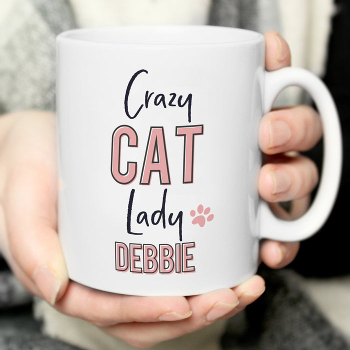 Personalised Crazy Cat Lady Mug - The Gift Cabin UK