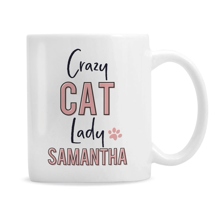 Personalised Crazy Cat Lady Mug - The Gift Cabin UK