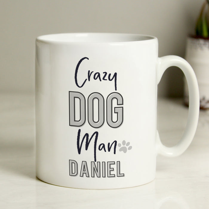 Personalised Crazy Dog Man Mug - The Gift Cabin UK