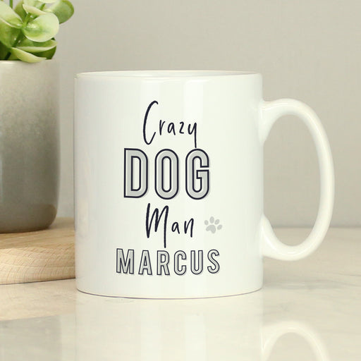 Personalised Crazy Dog Man Mug - The Gift Cabin UK