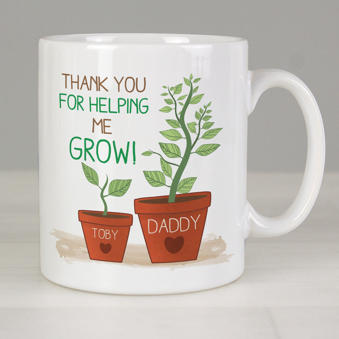 Personalised Helping Me Grow Mug - The Gift Cabin UK