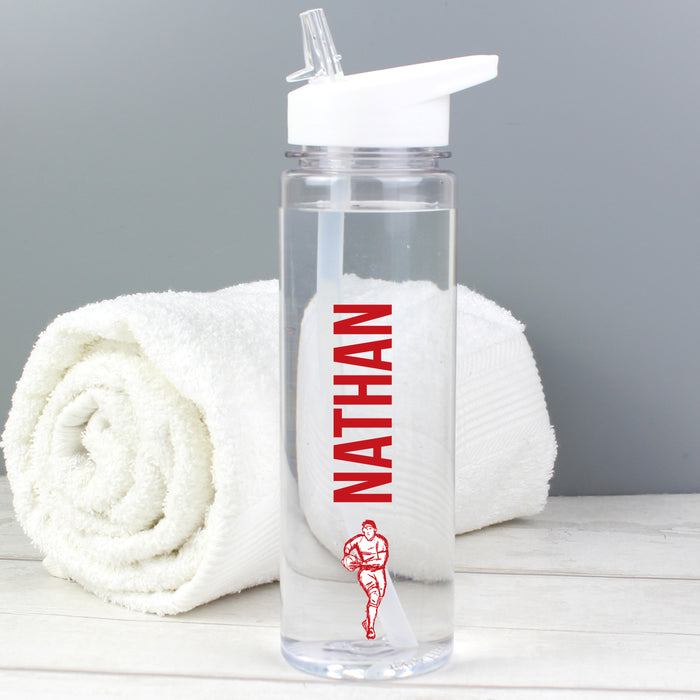 Personalised Sports Name Only Water Bottle