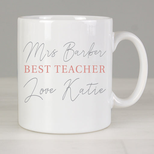 Personalised Grey & Blush Mug - The Gift Cabin UK