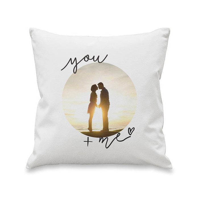 Personalised You & Me Photo Upload Cushion