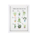 Personalised Plants Guide White A4 Framed Print - The Gift Cabin UK