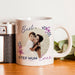 Personalised Floral Best Ever Photo Upload Mug - The Gift Cabin UK