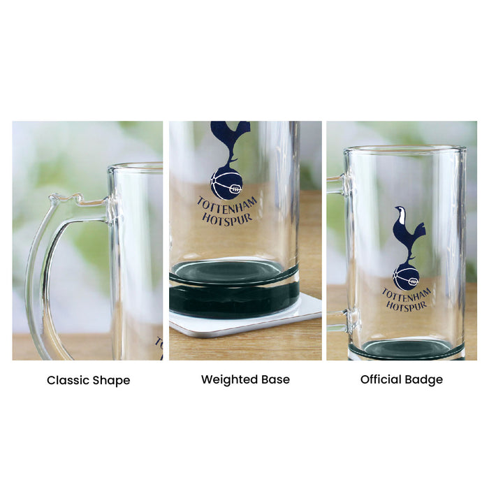 Engraved Official Tottenham Hotspur 20oz Beer Mug, Gift Boxed - The Gift Cabin UK