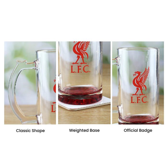 Engraved Official Liverpool 20oz Beer Mug, Gift Boxed - The Gift Cabin UK