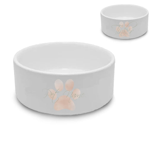 Personalised Dog Bowl with Paw Print Design - The Gift Cabin UK