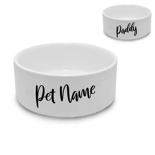 Personalised Dog Bowl with Slanted Name - The Gift Cabin UK