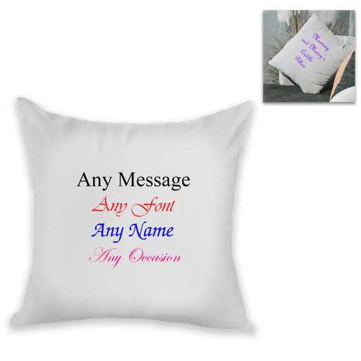 Personalised Cushion - Add Any Message - The Gift Cabin UK