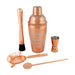 Engraved Rose Gold 5 Piece Cocktail Shaker Set Image 1