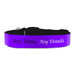 Personalised Large Dog Collar with Purple Background - The Gift Cabin UK