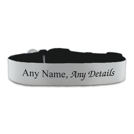 Personalised Large Dog Collar with White Background - The Gift Cabin UK