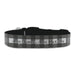 Personalised Large Dog Collar with Black Tartan Background, Personalise with Any Name or Details - The Gift Cabin UK