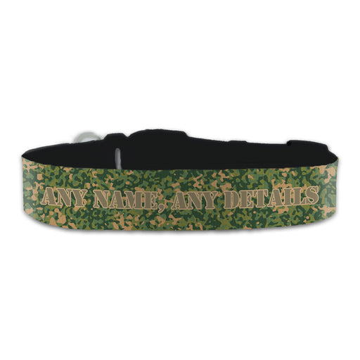 Personalised Large Dog Collar with Camo Background - The Gift Cabin UK