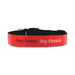 Personalised Small Dog Collar with Red Background - The Gift Cabin UK