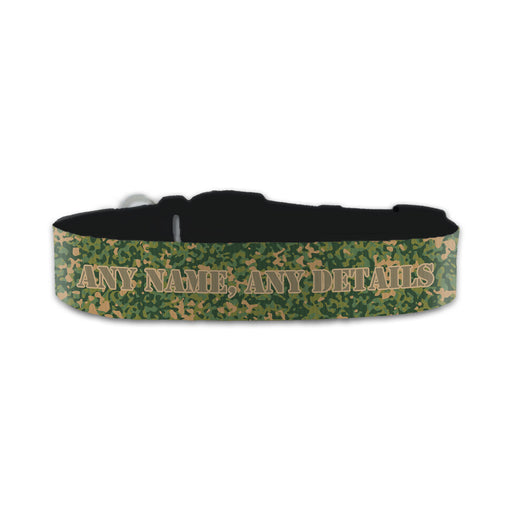 Personalised Small Dog Collar with Camo Background - The Gift Cabin UK