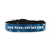 Personalised Small Dog Collar with Blue Camo Background - The Gift Cabin UK