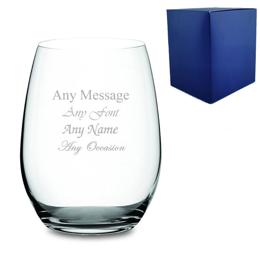 Engraved 21oz Pure Stemless Gin Tumbler with Gift Box - The Gift Cabin UK