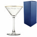 Engraved Gold Rim Enoteca Martini Glass - The Gift Cabin UK