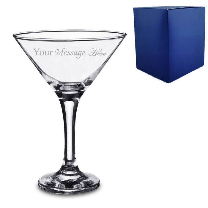 Engraved Petite Martini Glass - The Gift Cabin UK