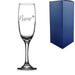 Engraved Champagne Flute with Name and Heart Design - The Gift Cabin UK