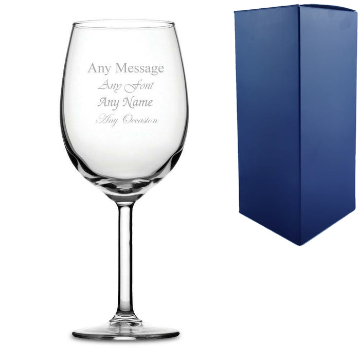 Engraved Primetime Bordeaux Wine Glass - The Gift Cabin UK