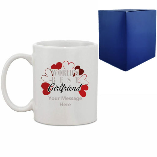 Printed Hot Drinks Mug with World's Best Girlfriend Design - The Gift Cabin UK