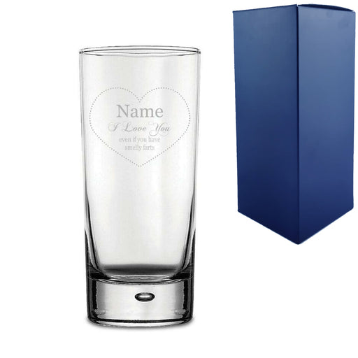 Engraved Hiball Tumbler with I love you Even with Smelly Farts Design - The Gift Cabin UK